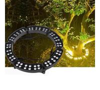 JOUFNING Lampe D'extérieur À LED 12 W, Éclairage Paysager Au Sol Étanche IP65, Spots Encastrés Ondulés 24 V, Éclairage Couleur RVB(Warm White,8PCS(24V))