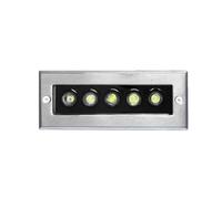JOUFNING Lampe Jardin Enterré - Spot Encastrable LED Exterieur, AC220V Lèche-Mur D'escalier LED Encastré Extérieur, Projecteur LED Étanche IP66, pour Jardin, Pelouse, L'étang(Yellow,24W)