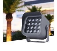 JOUFNING Lumière Jardin Enterré - Projecteurs LED Rotatifs AC85-265V, Étanches IP65, pour Éclairage Mural, Longue Portée, pour L'éclairage Paysager De Bâtiments(White,9w)