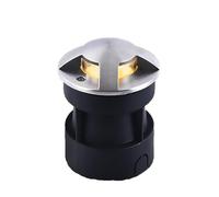 JOUFNING Lumière Jardin Enterré - Spot Encastrable LED Exterieur, Éclairage De Sol 3 W, Lampadaire Décoratif De Jardin Étanche IP67, Spot Encastré Basse Tension 220 V CA(Red,One Sided Luminescence)