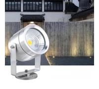 JOUFNING Lumière Jardin Enterré - Spot Encastrable LED Exterieur, Étanche IP65, pour Éclairage Paysager Au Sol, Idéal pour Fêtes, Mariages, Halloween, Jardins Et Événements(Silver,5W(AC220V))