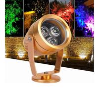 JOUFNING Lumière Jardin Enterré - Spot Encastrable LED Exterieur, Lampe D'extérieur À LED pour Fontaine, Projecteur Mural Extérieur, Faisceau Étroit, pour Jardin Extérieur(Red,3W-AC24)