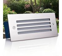 JOUFNING Lumière Jardin Enterré - Spot Encastrable LED Exterieur, Projecteur LED Étanche IP65, Lampe d'angle Encastrée pour Marches 220 V(Warm White,5W)