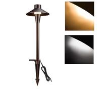 JOUFNING Lumière Jardin Enterré - Spot Encastrable LED Exterieur, Salle Lumineuse Champignon pour Pelouse, Éclairage Encastré Étanche pour Sols, Aluminium Orb(Warm Light,7W(AC24V))