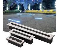 JOUFNING Lumière Jardin Enterré - Spot Encastrable LED Exterieur, Spot D'extérieur Encastré 9 W, Étanche IP65, pour Allée, Terrasse Et Marches(Blue,85-245V(9W))