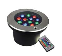 JOUFNING Lumière LED Submersible - Eclairage sous Marin, Projecteur sous-Marin Étanche IP68, Projecteur De Sol À LED RVB À Couleur Changeante, pour Jardin(12V,15w)