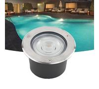 JOUFNING Lumière LED Submersible - Spot Encastrable Exterieur, Lampe Enterrée Étanche IP68, Éclairage Paysager LED Au Sol 24 V CC, pour L'éclairage De Cour(Red,3w)