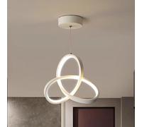 JOUFNING Luminaires Suspendus, Luminaires Suspendus pour Îlot De Cuisine, Lustres Simples Et Modernes, pour Salle À Manger, Chambre À Coucher, Couloir(White)