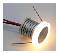 JOUFNING Mini Spot LED 1W - Lampe LED 12V CC, Mini Spot Encastré Anti-éblouissement, Micro-encastrement De 25 Mm, pour Éclairage De Placard De Chambre(Warm White 3000k)