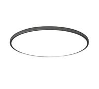 JOUFNING Plafonnier LED Ultra-Fin, Luminaire Encastré, Panneau Lumineux LED Rond Et Moderne, Idéal pour Cuisines, Cages D'escalier, Chambres, Bureaux Et Hôtels(Black,25CM/24W(White))