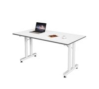 JOUFNING Pliant Table De ConféRence, Bureau D'ordinateur Pliable Et Escamotable, Table De Réunion Mobile, Table Roulante pour Ordinateur Portable, pour Atelier, Bureau À Domicile(120 * 50 * 75CM)