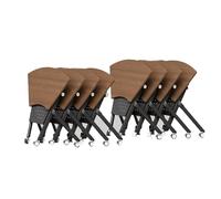 JOUFNING Pliant Table De ConféRence, Table De Formation Moderne en Forme D'éventail, Tables De Réunion Modulaires Et Empilables Mobiles pour Séminaires Et Réunions, pour Bureaux(8)