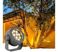 JOUFNING Projecteur LED D'extérieur - Lampe À Faisceau LED, Projecteur De Projection Étanche IP66, Éclairage Paysager Rotatif pour Arbre, Éclairage De Pelouse Et Parc(Green,48W)