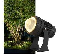 JOUFNING Projecteur LED Extérieur À Faisceau Étroit 10 W Longue Portée, Étanche IP65, Orientable pour Éclairage Extérieur De Ponts, Panneaux Publicitaires Et Bâtiments(Warm Light,10W(12V))