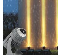 JOUFNING Projecteur LED Rotatif 10 W, Éclairage Paysager Au Sol, Éclairage Extérieur Enterré Étanche IP66, Projecteur Mural, pour Fêtes, Panneaux D'affichage Et Bâtiments(Green,12V)