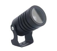 JOUFNING Projecteur LED Rotatif, Éclairage Paysager Étanche IP67, Lèche-Mur en Aluminium, Longue Portée, Faisceau Étroit, pour Éclairage Extérieur De Bâtiment(Blue,5W(AC85-265V))