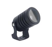 JOUFNING Projecteur LED Rotatif, Éclairage Paysager Étanche IP67, Lèche-Mur en Aluminium, Longue Portée, Faisceau Étroit, pour Éclairage Extérieur De Bâtiment(Warm White,3W(DC24V))