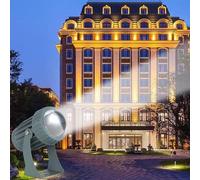 JOUFNING Projecteur LED Rotatif - Projecteur À Faisceau Étroit De 10 W, Étanche IP65 pour L'extérieur, Éclairage Orientable, Idéal pour L'éclairage des Hôtels(Blue,10W(85-265V))