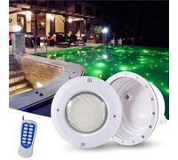 JOUFNING Projecteur LED Submersible pour Fontaine - PAR56 - Éclairage De Bassin sous-Marin, IP68, Éclairage De Piscine, Éclairage Paysager AC 12 V, avec Projecteurs Télécommandés(6W)