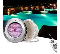 JOUFNING Projecteur Submersible RVB pour Fontaine - Projecteur De Bassin sous-Marin 12 V, Projecteur LED Étanche IP68 pour Piscine, Éclairage De Paysage PAR56 avec Télécommande(6W)