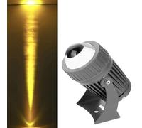 JOUFNING Projecteurs LED 10 W, Étanches IP66, Éclairage Paysager Au Sol, Faisceau Étroit Longue Portée, pour Éclairage Mural, Idéal pour Les Fêtes Et Les Panneaux D'affichage(Yellow,24V)