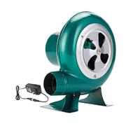 JOUFNING Souffleur Électrique pour Forge De Forgeron - Souffleur d'air Centrifuge Électrique 220 V, Pompe À Souffler avec Régulateur, pour La Cuisine en Camping(100W)