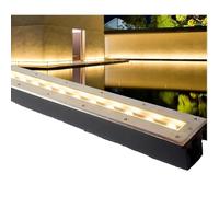 JOUFNING Spot Encastrable LED Exterieur, Lampe Jardin Enterré, AC85-265V Lèche-Mur D'escalier LED Encastré Extérieur, Projecteur LED Étanche IP65, pour Jardin, Pelouse(Red,24W)