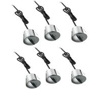 JOUFNING Spot Encastré À Faisceau Discret, Applique Murale Ou Plafonnier Dissimulé, Éclairage Paysager Demi-Lune 3 W Anti-éblouissement, pour Vitrines, Armoires À Vin Et Autres(Warm White 3000k)