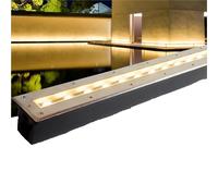 JOUFNING Spot LED De Jardin Encastrable Au Sol, Éclairage D'extérieur Rectangulaire Étanche IP65, Basse Tension AC85-265 V(White Light,12W)