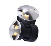 JOUFNING Spot LED De Sol 3 W, Éclairage De Sol Latéral, Lampe Décorative De Jardin Étanche IP67, Spot Encastré Basse Tension 220 V CA, pour Terrasse Et Allée(RGB,One Sided Luminescence)