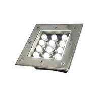 JOUFNING Spot LED D'extérieur Encastrable, IP67 Éclairage De Jardin Basse Pression 12 V en Acier Inoxydable, Idéal pour Une Terrasse, Une Allée Ou Une Villa(Blue,36 W)