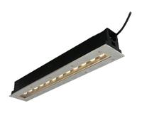 JOUFNING Spot LED D'extérieur Rectangulaire Encastrable, Étanche IP65, Longue Bande Lumineuse LED AC85-265 V, Idéal pour Une Villa, Une Terrasse, Une Marche Ou Une Pelouse(Red,3W)