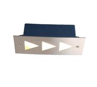 JOUFNING Spot LED Rectangulaire 3 W pour Escalier, Éclairage D'extérieur Encastré, Étanche IP65, Idéal pour Un Patio, Un Sentier Ou Une Marche(B Warm White)