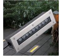 JOUFNING Spot LED Rectangulaire Encastrable pour L'extérieur, Éclairage Paysager, Étanche IP65, AC85-265 V, Idéal pour Le Jardin, La Pelouse Ou Le Garage.(Green,18W)