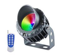 JOUFNING Spots D'extérieur Encastrables - Spots De Paysage Couleur RVB 18 W, Spots COB AC 12 V, Éclairage De Jardin Étanche IP65, pour Arbres, Drapeaux, Murs, Pelouse, avec Télécommande