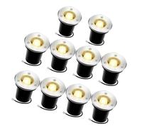 JOUFNING Spots LED De Sol pour Paysage - Spot D'extérieur Encastrable en Acier Inoxydable 1 W, Étanche IP67, pour Allée De Jardin, Terrasse, Décoration(RGB,1W-AC24V)