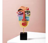 JOUFNING Statue D'art - Figurine Décorative De Bureau, Sculpture Abstraite En Résine Fabriquée À La Main, Ornement Miniature Pour Bureau, Pour Une Décoration Intérieure Moderne(V)