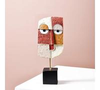 JOUFNING Statue D'art - Figurine Décorative De Bureau, Sculpture Abstraite En Résine Fabriquée À La Main, Ornement Miniature Pour Bureau, Pour Une Décoration Intérieure Moderne(A)