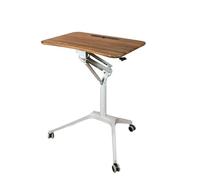 JOUFNING Table De Conférence, Bureau Pneumatique Automatique Réglable en Hauteur, Table De Réunion Mobile, Tables De Formation Roulante pour Ordinateur, pour Bureau À Domicile