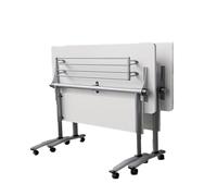 JOUFNING Table De Conférence pour 4 À 6 Personnes, Table De Conférence Pliante À roulettes, Tables De Formation Roulante Moderne en Bois, pour Bureau(47.2in)