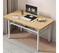 JOUFNING Table Pliante D'ordinateur - Table De Bureau Pliable pour Salle De Conférence, sans Montage, Petit Bureau Portable Ou Tables D'étude, pour Les Petits Espaces dans(Beige,100 * 50 * 75CM)