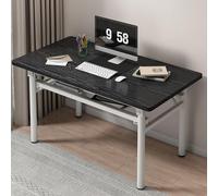 JOUFNING Table Pliante D'ordinateur - Table De Bureau Pliable pour Salle De Conférence, sans Montage, Petit Bureau Portable Ou Tables D'étude, pour Les Petits Espaces dans(Black,100 * 50 * 75CM)