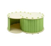 joukares Grand tunnel en feutre pour chat d'intérieur, jouet interactif pour le plaisir et le confort, grotte pour chat de petite, moyenne et grande taille, vert