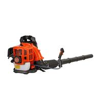joukares Souffleur à feuilles de sac à dos, 52 cc, à essence, nettoyeur de poussière de jardin, tuyau réglable, haut volume d'air pour les feuilles, les barrages d'herbe à neige, orange