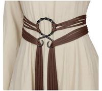 Joukavor Viking Troll Ceinture de sorcière nordique en corde Accessoires médiévaux pour femme, marron, taille unique