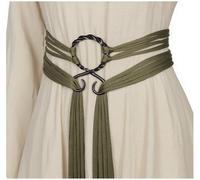 Joukavor Viking Troll Ceinture de sorcière nordique en corde Accessoires médiévaux pour femme, vert, taille unique