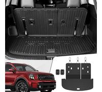JOULARISE Tapis de Coffre avec Dossier pour Kia Telluride 7/8 2020 à 2025 - Accessoires de Tapis de Voiture passagers - Protection intérieure en TPE résistant aux intempéries - Tapis de Coffre avec