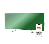 JOULE Production Chauffage Infrarouge Éco Premium 700W - Panneau Chauffant Intelligent avec Thermostat & WiFi, verre économe en énergie, mural ou sur pied, écologique, design moderne, Vert