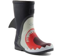 Joules Jnr Baskets en Caoutchouc Imprimé Requin Bottes Wellies En Bleu Marine
