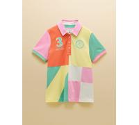 Joules Joules Beaufort Harlequin Embroidered Short Sleeve Polo Shirt Harlequin EU 38 (UK 10)